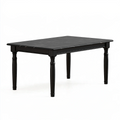 Tavolo da pranzo 160 x 90 x 75 cm nero effetto marmo in legno stile classico