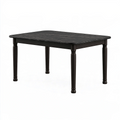 Tavolo da pranzo 140 x 80 x 75 cm in legno nero stile classico